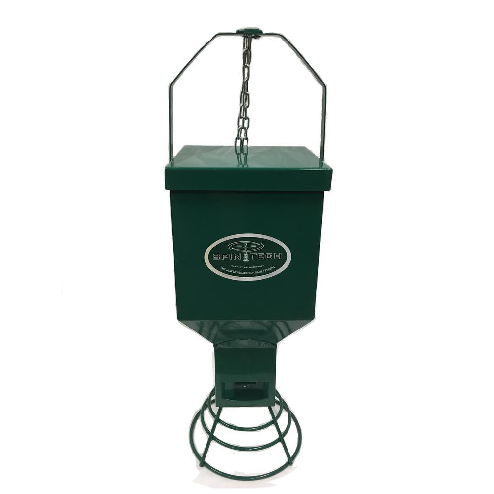 SpinTech Heavy Duty Metal Bird Feeder in Green by SpinTech