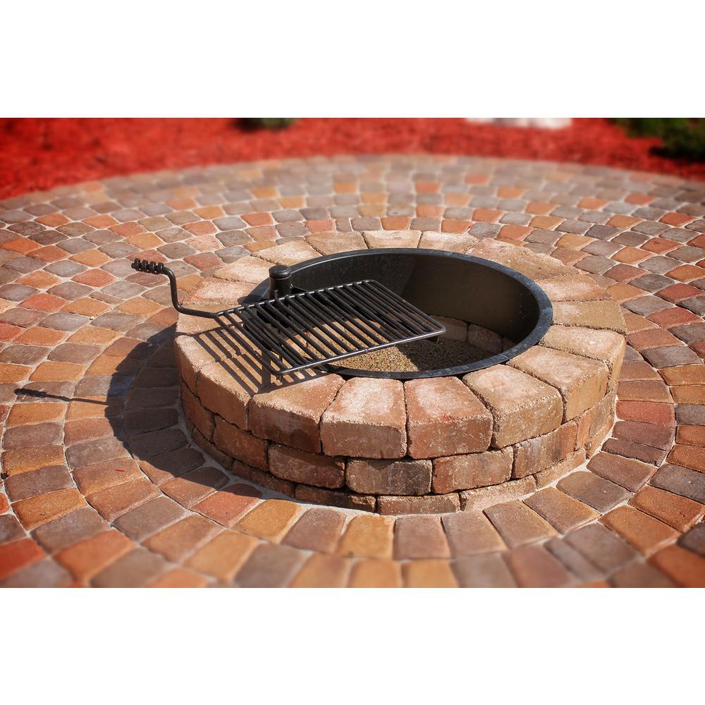 Necessories Grand 48 In Fire Pit Kit In Desert With Cooking Grate