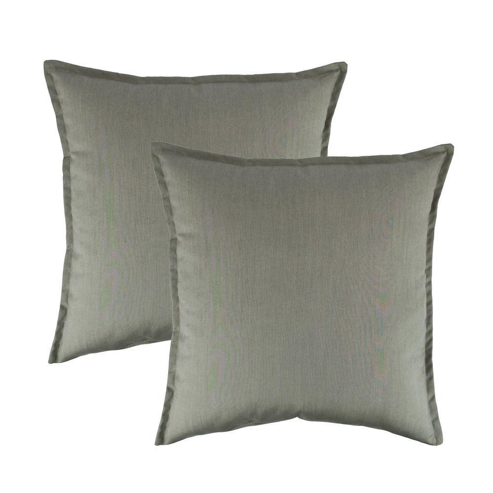 Austin Horn Collection Sunbrella Spectrum Dove 20 In Outdoor Pillow Set Of 2 Ahc00175 20p