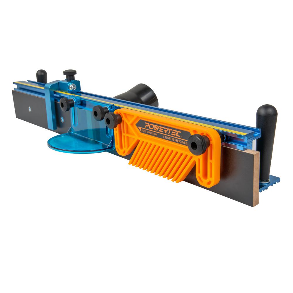POWERTEC 33/8 in. Tall 24 in. L Deluxe Router Table Fence System71536 The Home Depot