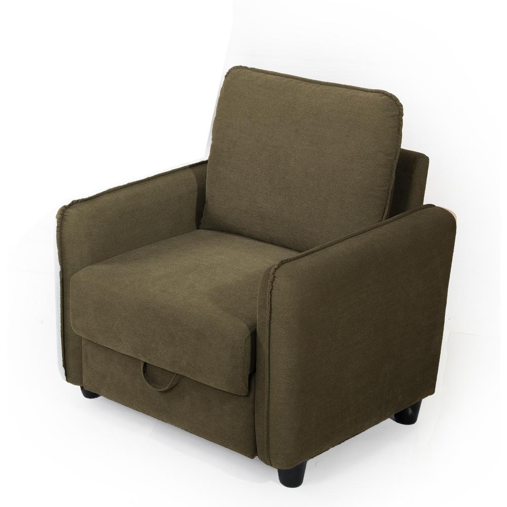 Lifestyle Solutions Sheldon Microfiber Armchair With Storage In