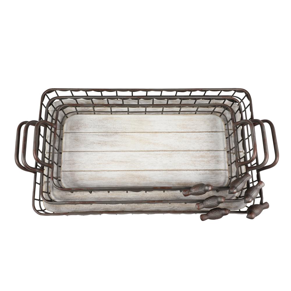 decorative rectangular tray