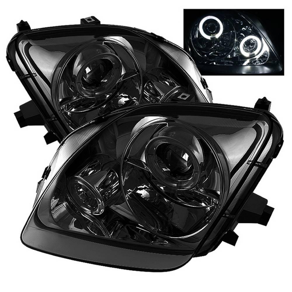 Spyder Auto Honda Prelude 9701 Projector Headlights LED Halo Smoke