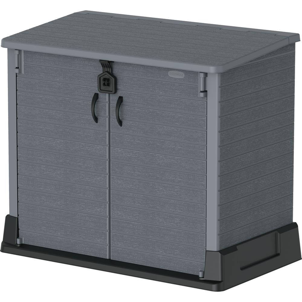 DURAMAX Store-away 4 ft. 3 in. x 2 ft. 5 in. x 3 ft. 7 in. Resin Horizontal Storage Shed, Grays