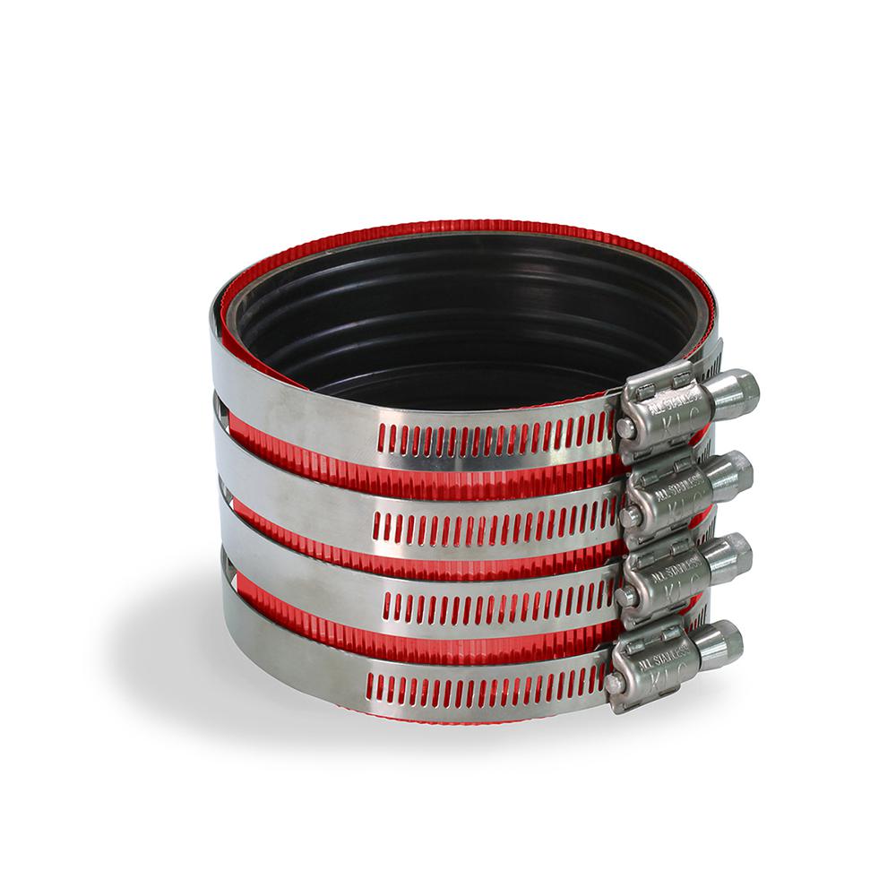 The Plumber's Choice 2 in. HeavyDuty Stainless Steel No Hub Shielded