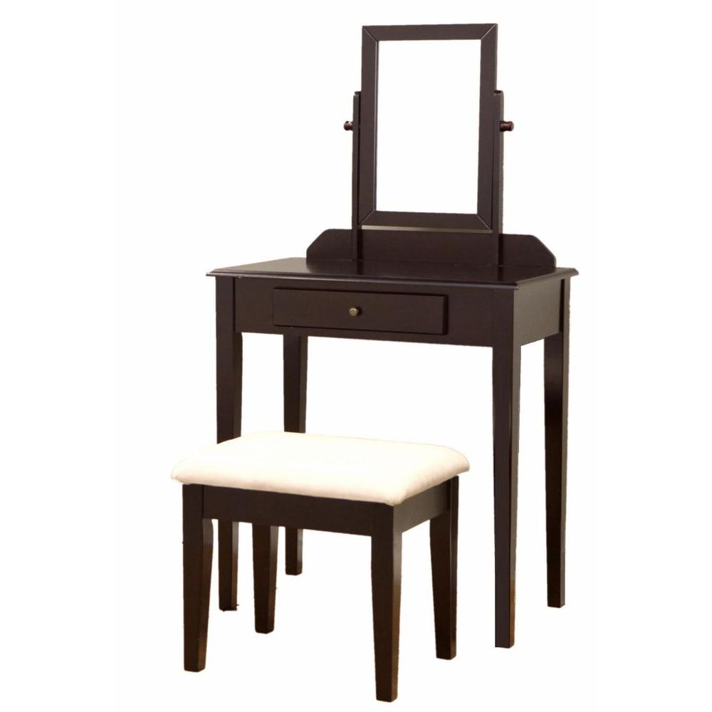 Homecraft Furniture 3 Piece Expresso Vanity Set Mh203 The Home Depot