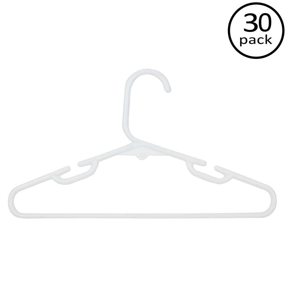 white clothes hangers