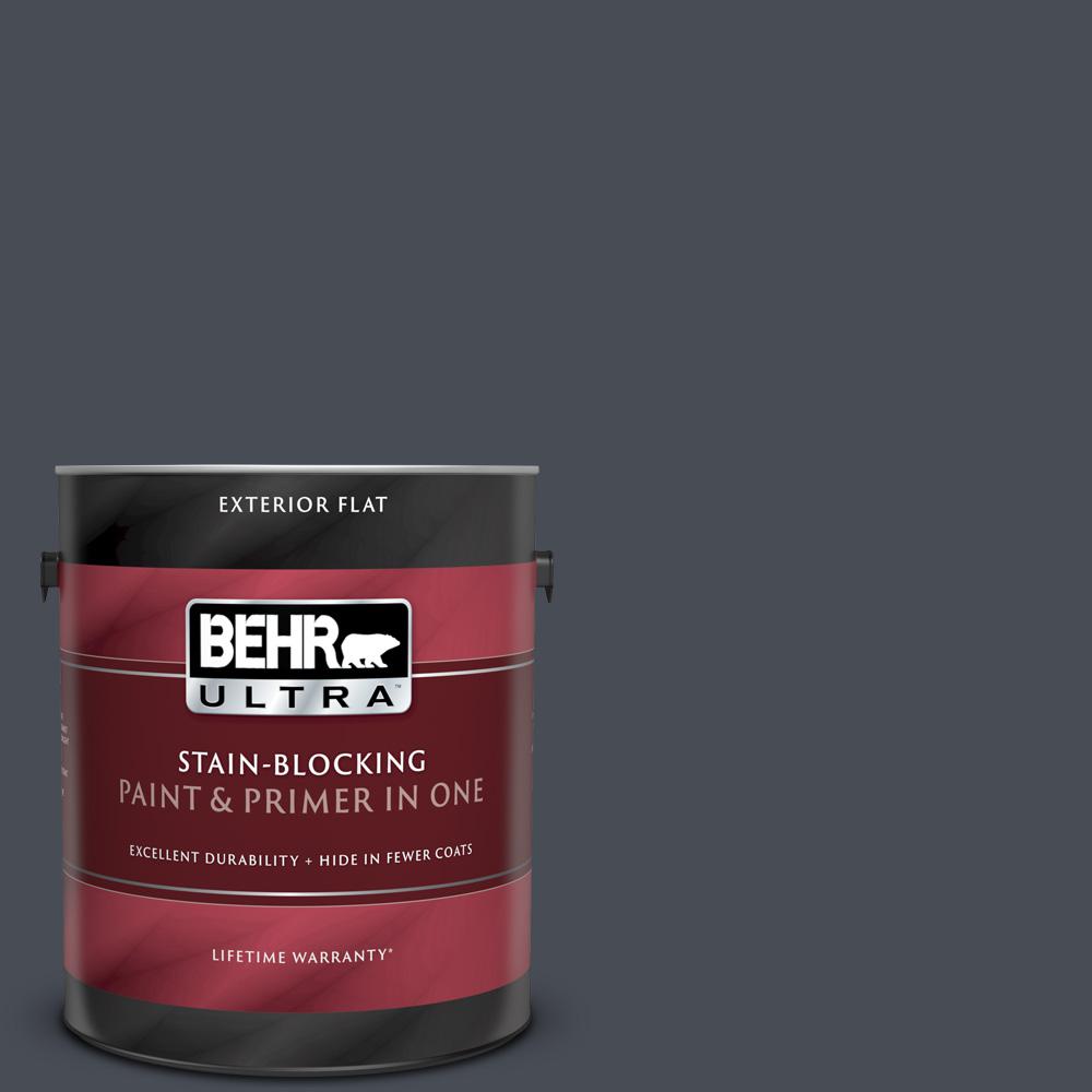 BEHR ULTRA 1 gal. PPU1520 Poppy Seed Flat Exterior Paint and Primer