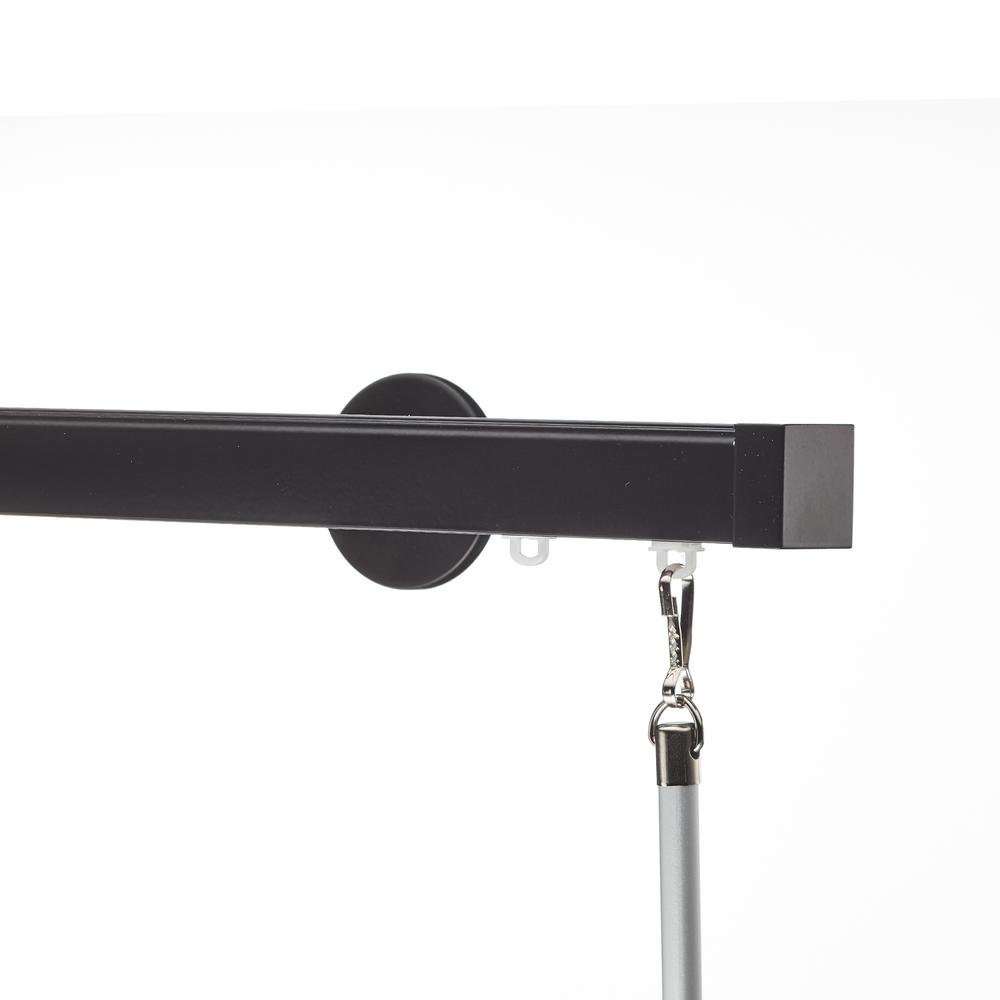 Art Decor Nexgen 120 in. NonAdjustable Traverse Window Curtain Rod Set