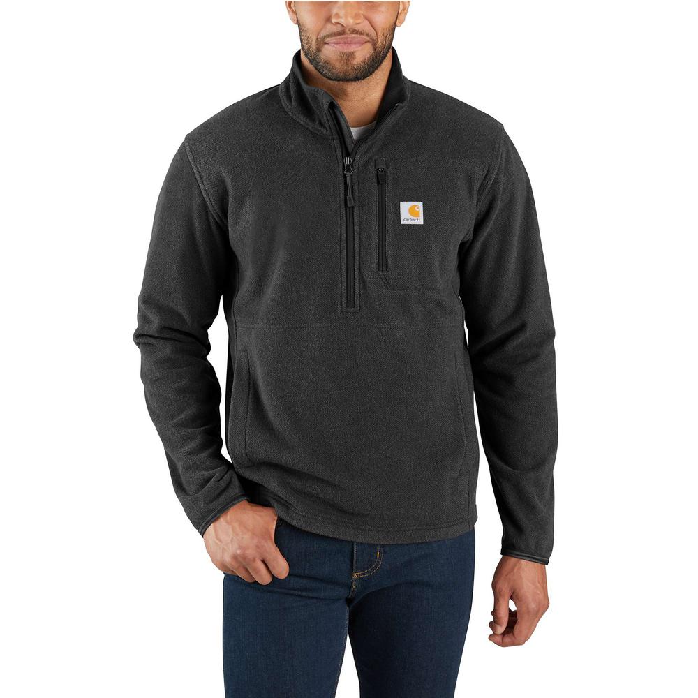 black half zip fleece