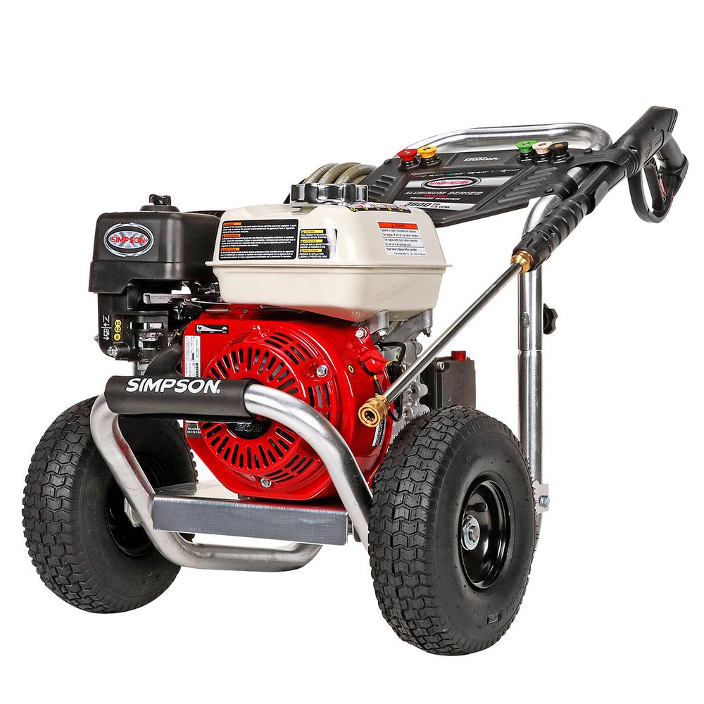 Simpson Aluminum ALH3425-S 3600 PSI at 2.5 GPM HONDA GX200 Cold Water Pressure Washer