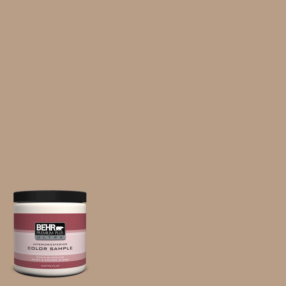 Behr Premium Plus Ultra 8 Oz Icc 52 Cup Of Cocoa Matte Interior Icc 52 Cup Of Cocoa Matte Interior Exterior Paint And Primer In One Sample