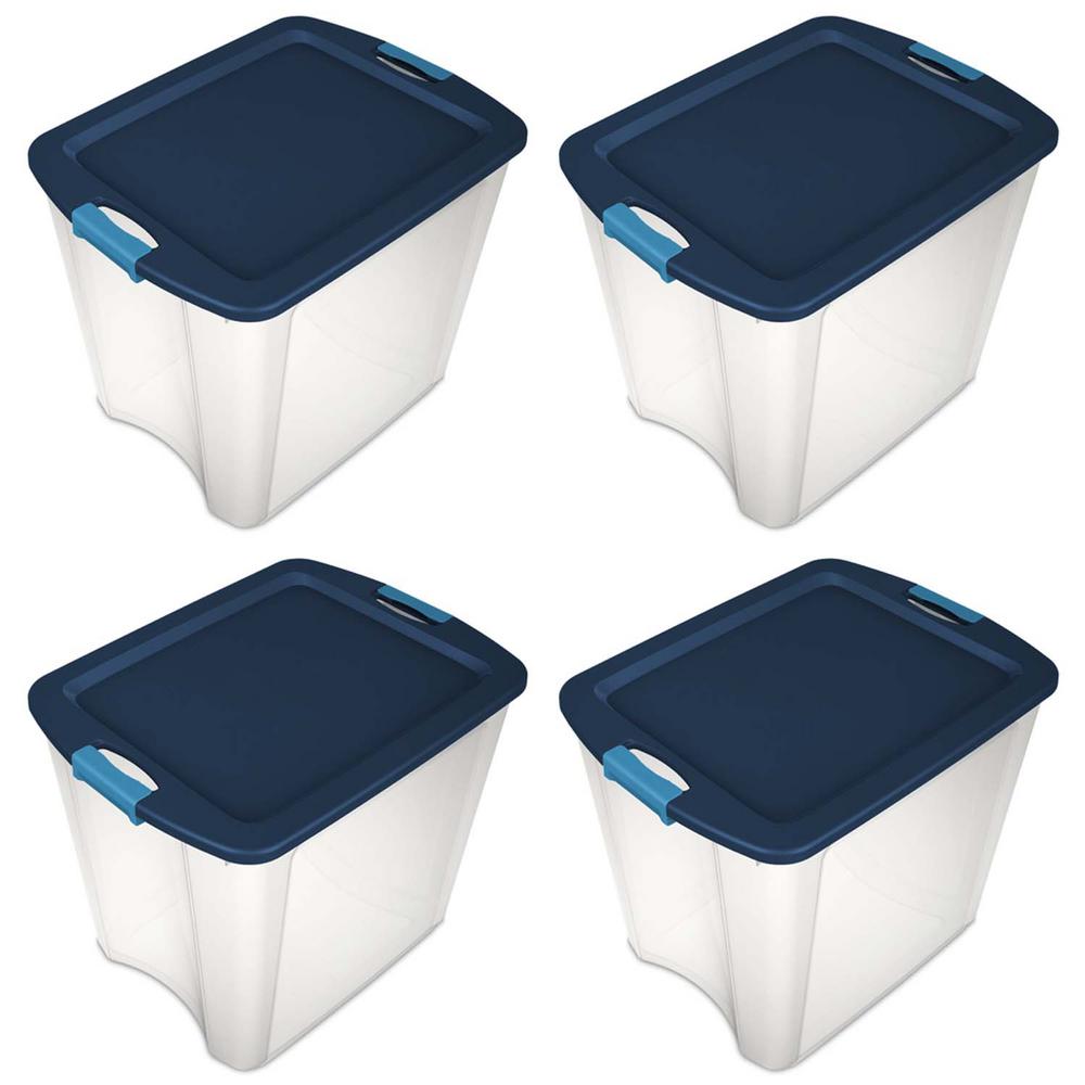 Sterilite 26 Gal Latch And Carry Storage Tote Box Containers 4