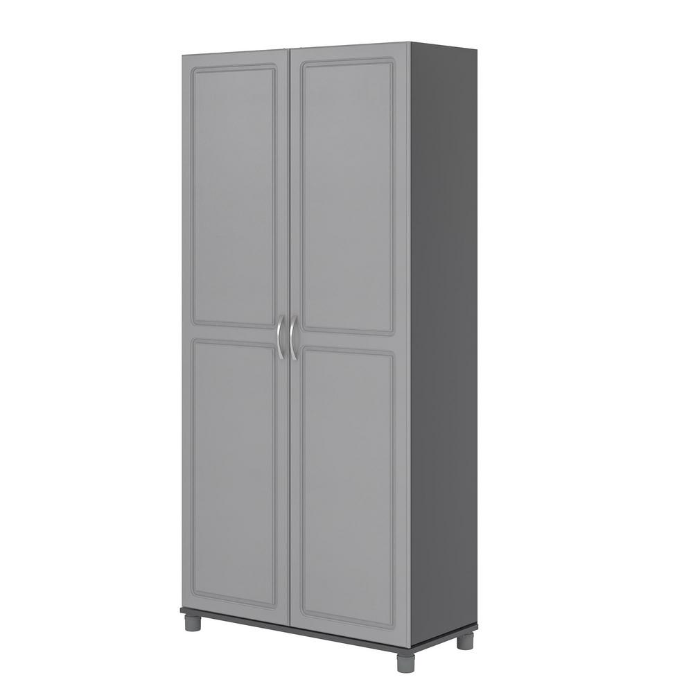 Ameriwood Home Trailwinds 36 In Ashen Gray Utility Storage