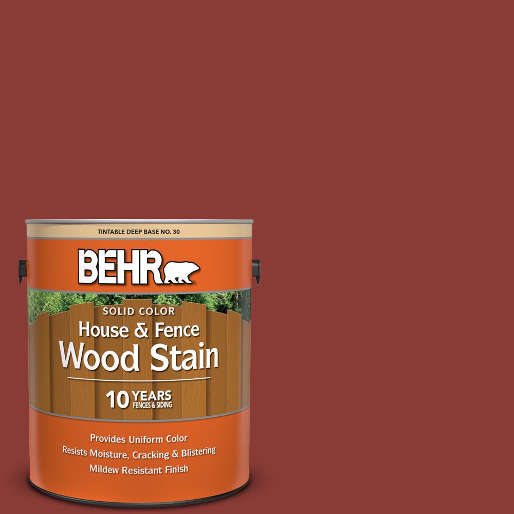 Behr 1 Gal Ppf 30 Deep Terra Cotta Solid Color House And Fence Deep Terra Cotta Solid Color House