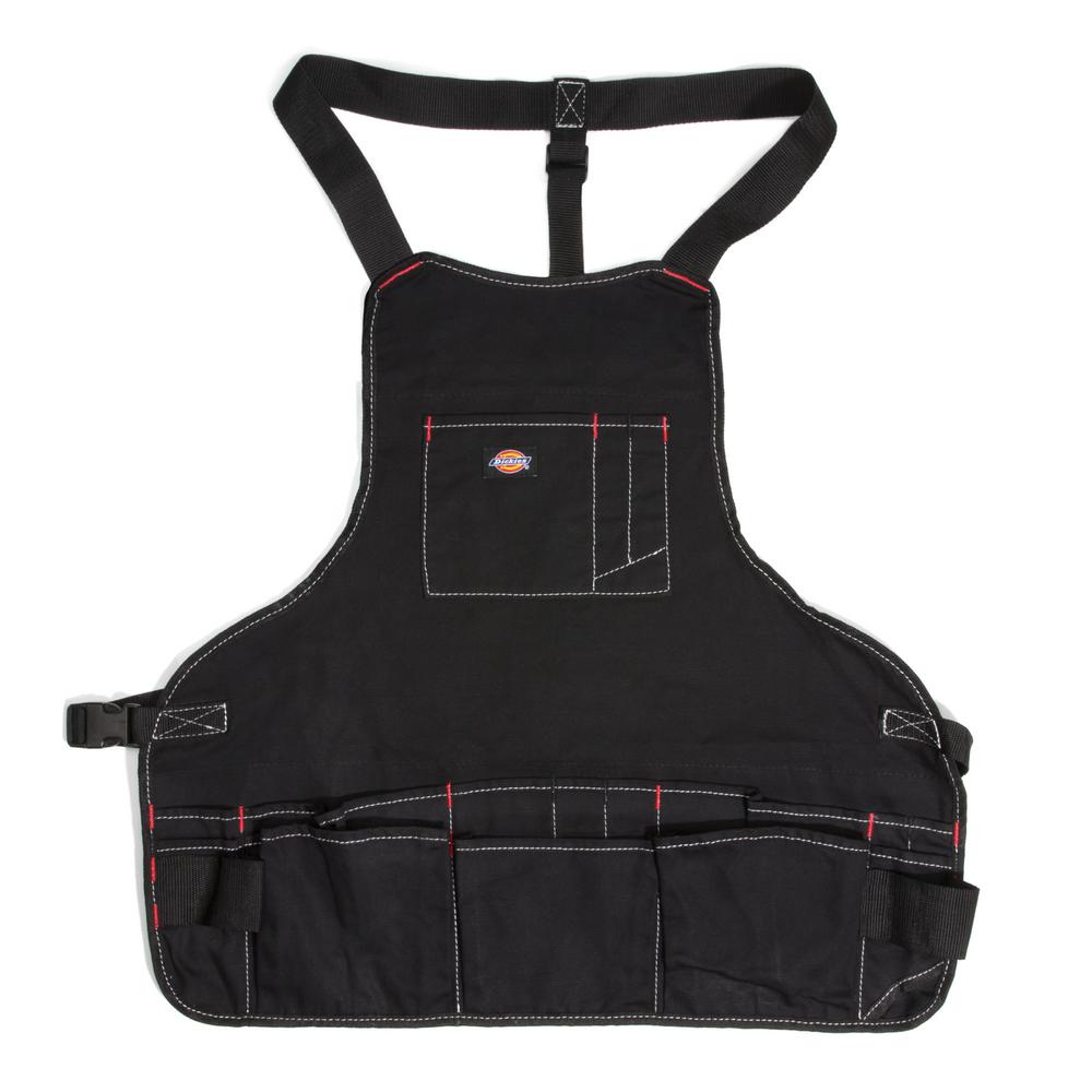 Dickies 16Pocket LightWeight Tool / Work Bib Apron in Black57081