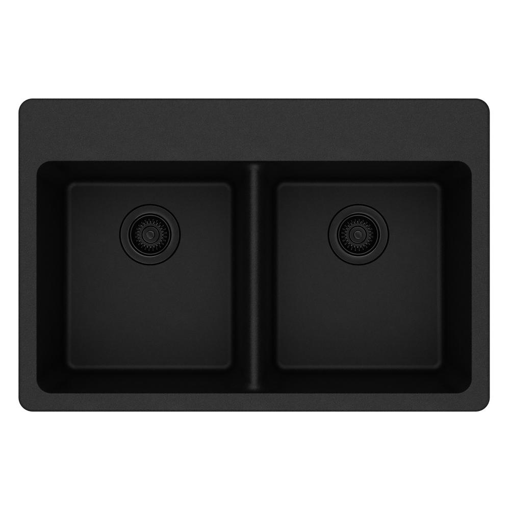 Elkay Quartz Classic Drop In Composite 33 50 Double Bowl Elkay Quartz Classic Drop In Composite 33 50 Double Bowl Kitchen