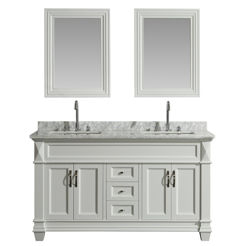 Design Element Dec059c G Wt Hudson 61 Inch Dec059b G Wt 61 Inch Solid Wood Single Sink Bathroom Vanity Set In Gray With Natural Stone Top And Mirror Bathroom Fixtures Tools Home Improvement Fcteutonia05 De