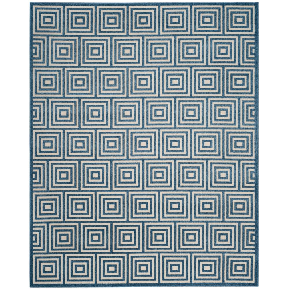 Safavieh Cottage Cream Light Blue 4 Ft X 6 Indoor Outdoor Area Rug