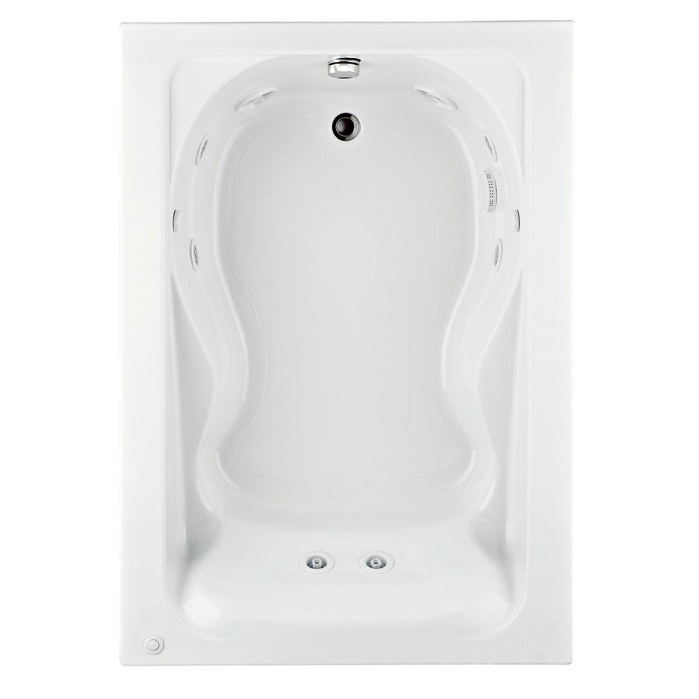 American Standard Cadet 60 In X 42 In Reversible Whirlpool Tub In White