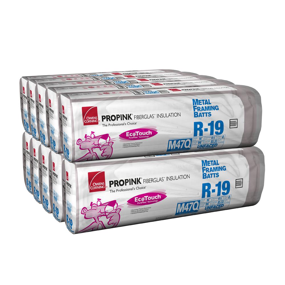Owens Corning Quietzone EcoTouch PINK Acoustic Soundproofing Unfaced Fiberglasss Insulation Batt