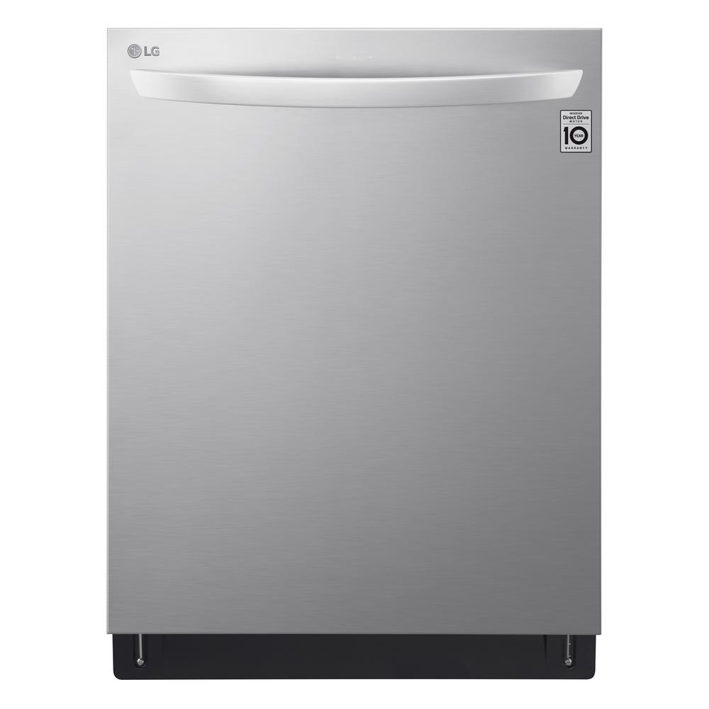 LG Electronics 24 in. in PrintProof Stainless Steel Top Control Builtin Smart Dishwasher with