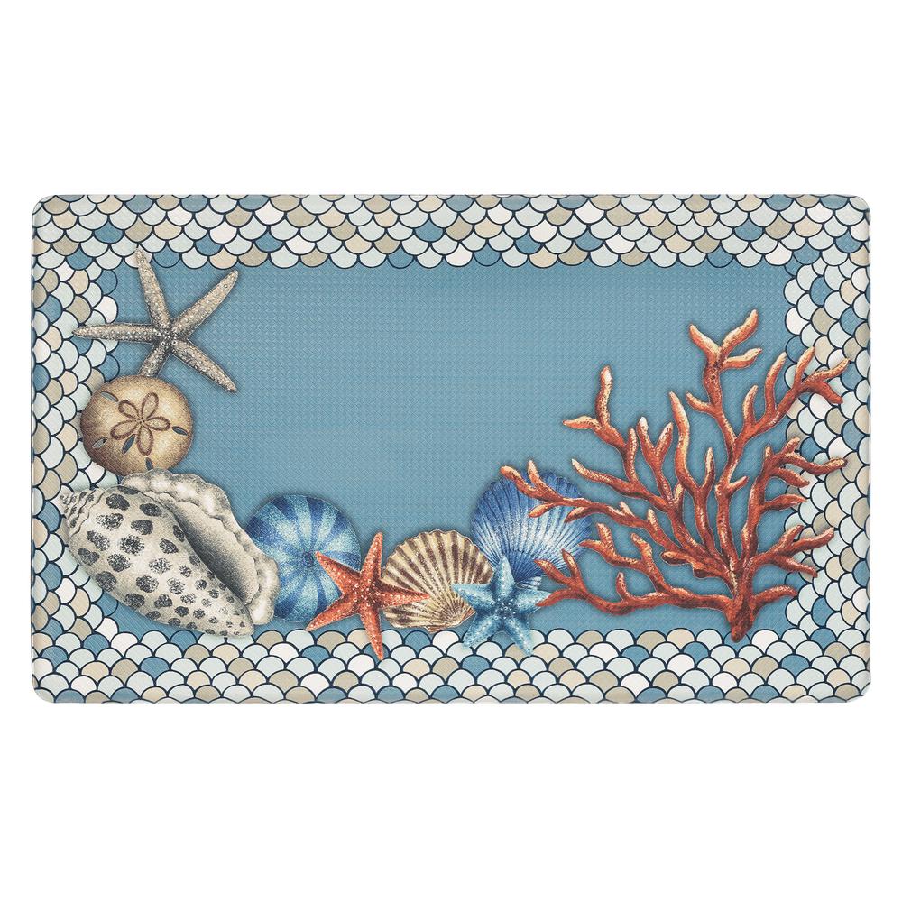 beach kitchen mat