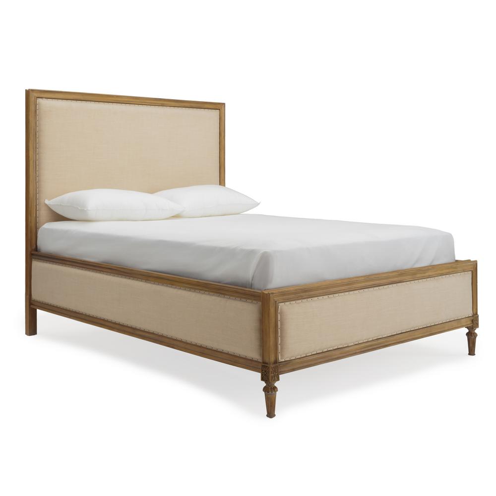 Rst Brands Avignon Beige Farmhouse Queen Headboard And Footboard