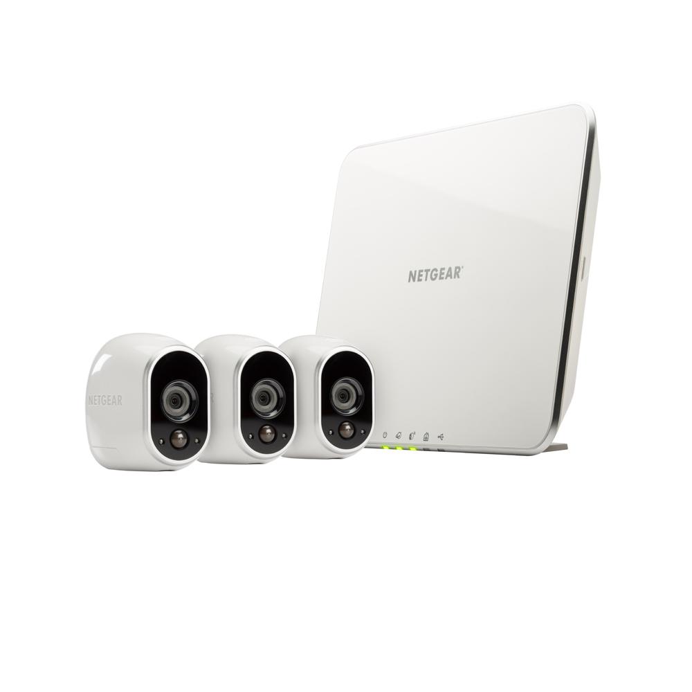 Netgear Arlo Smart Home Wireless 1280TVL Indoor/Outdoor 3 HD Security Camera with Night Vision
