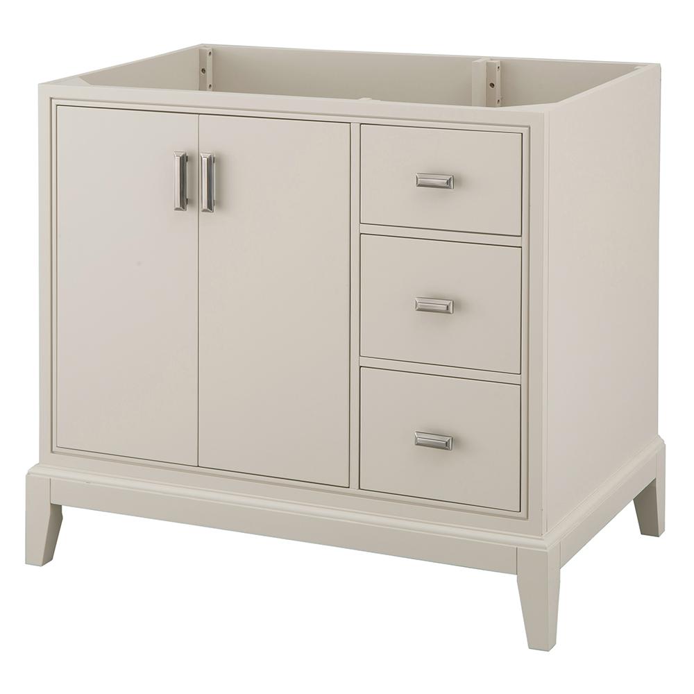 36 Inch Vanities Single Sink Light Brown Without Tops Shaelyn 36 In