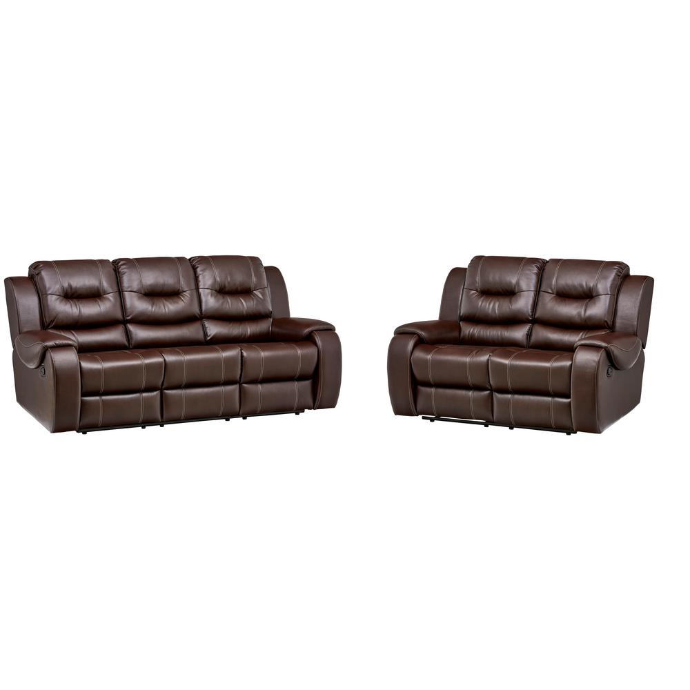 Cambridge Clark 2 Piece Umber Sofa Loveseat Living Room Set Cambridge Clark 2 Piece Umber Sofa Loveseat Living Room Set