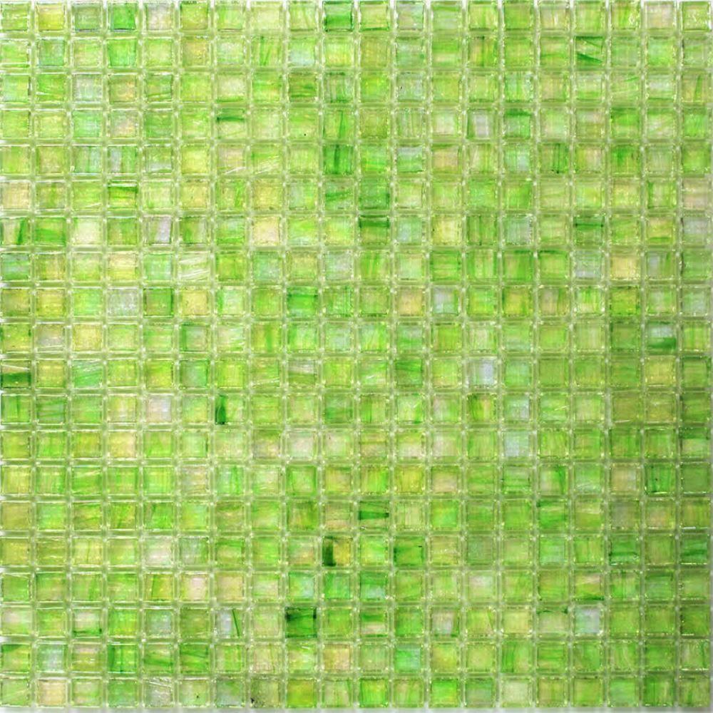 Splashback Tile Breeze Green Apple Stained Glass Mosaic Wall Tile 3 In X 6 In Tile Sample