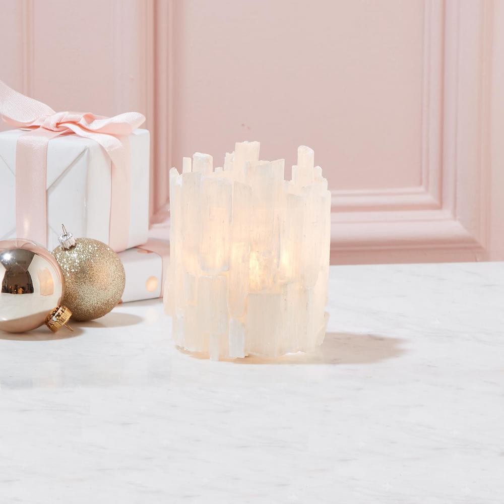 white candle holders