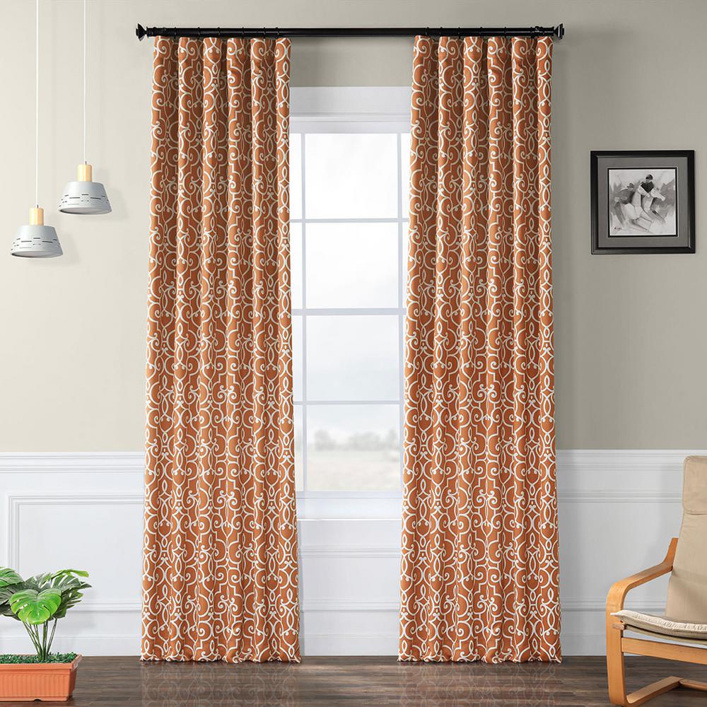 Exclusive Fabrics & Furnishings Semi-Opaque Nouveau Rust Blackout