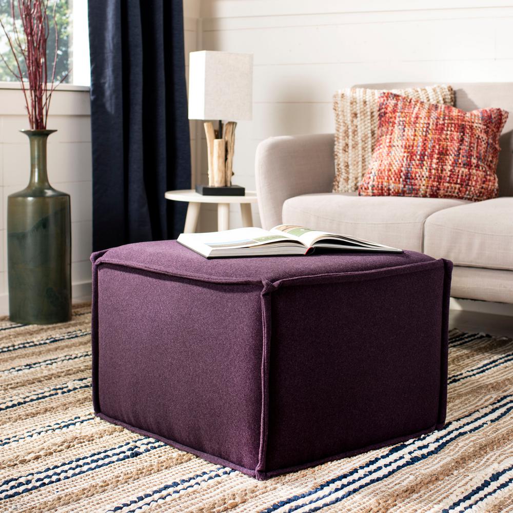 Purple Ottomans Living Room Furniture The Home Depot Purple Ottomans Living Room Furniture The Home Depot