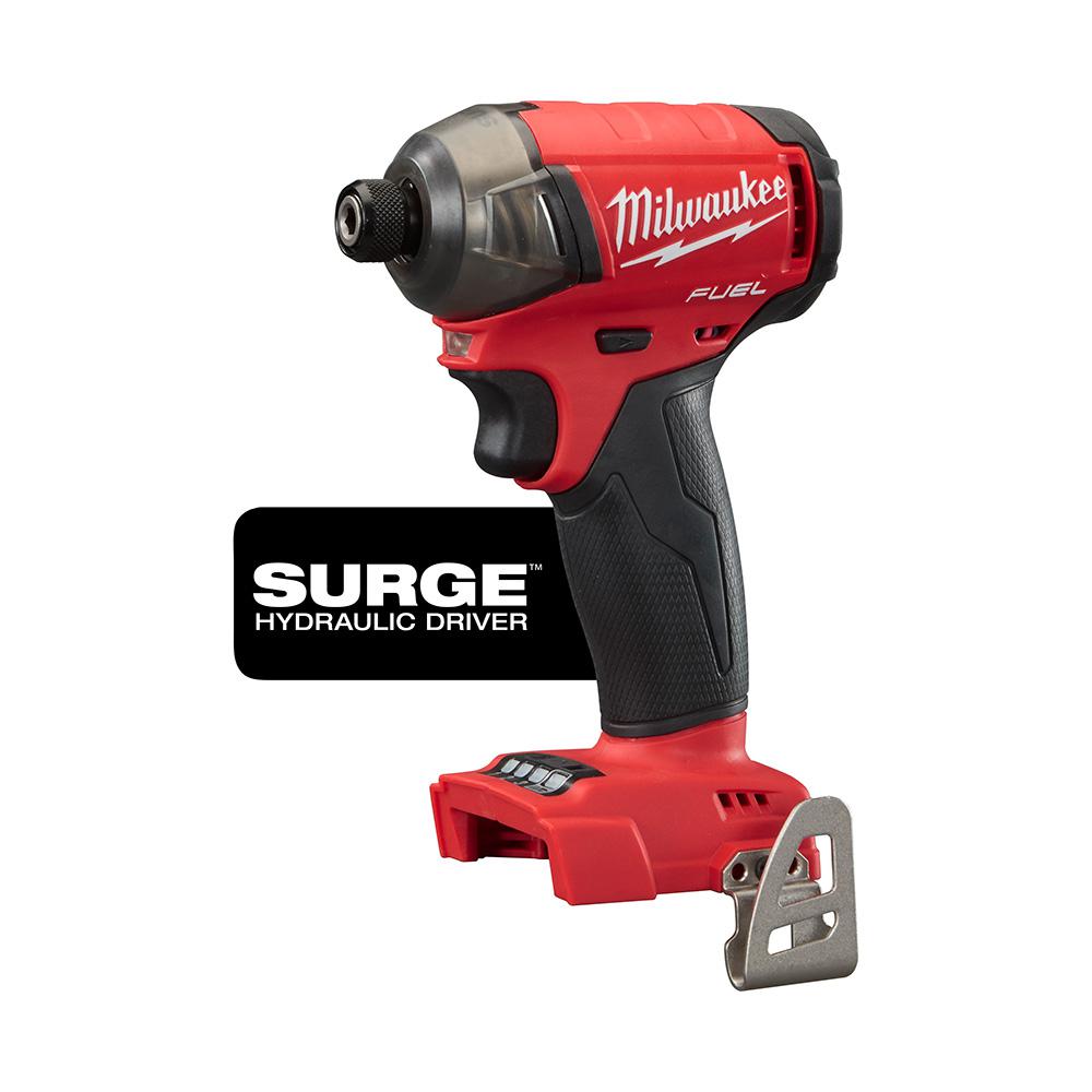 Milwaukee Impact Drivers Drills The Home Depot M18 Fuel Surge 18 Volt Lithium Ion Brushless Cordless 1 4 In
