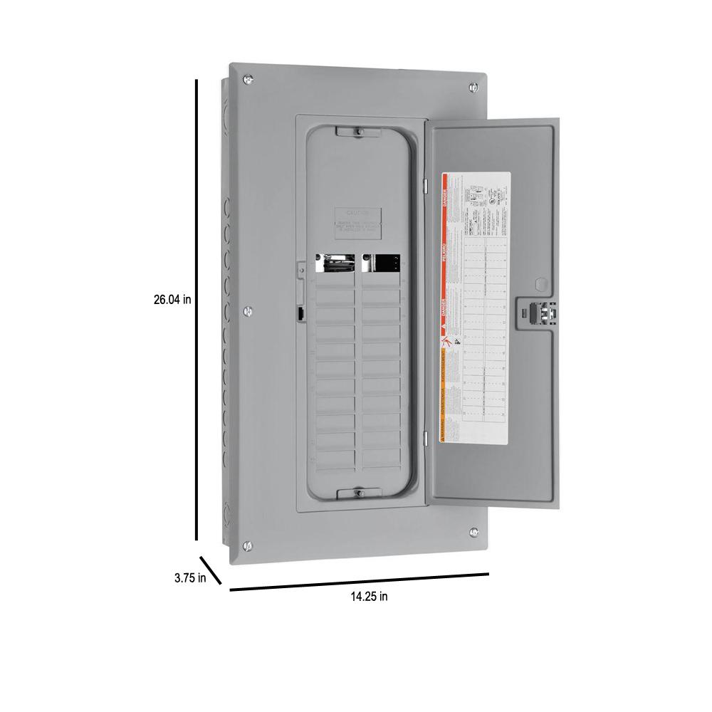 Square D 200 Amp 20 Spaces 40 Circuit Main Breaker Meter Combo Plug On Neutral Load Center In The Breaker Boxes Department At Lowes Com