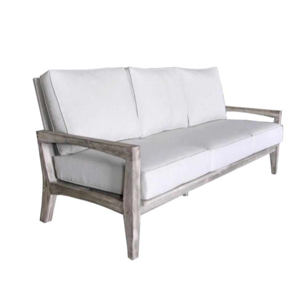 Courtyard Casual Surf Side Collection 12-Person Teak Outdoor Sofa Courtyard Casual Surf Side Collection 12-Person Teak Outdoor Sofa