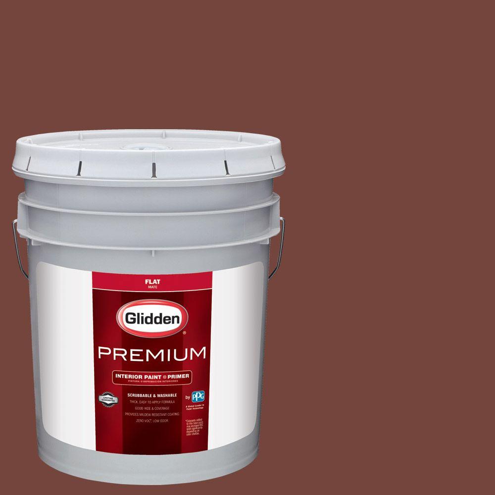 Glidden Premium 1gal. HDGO13D Old Redwood Flat Latex Exterior Paint