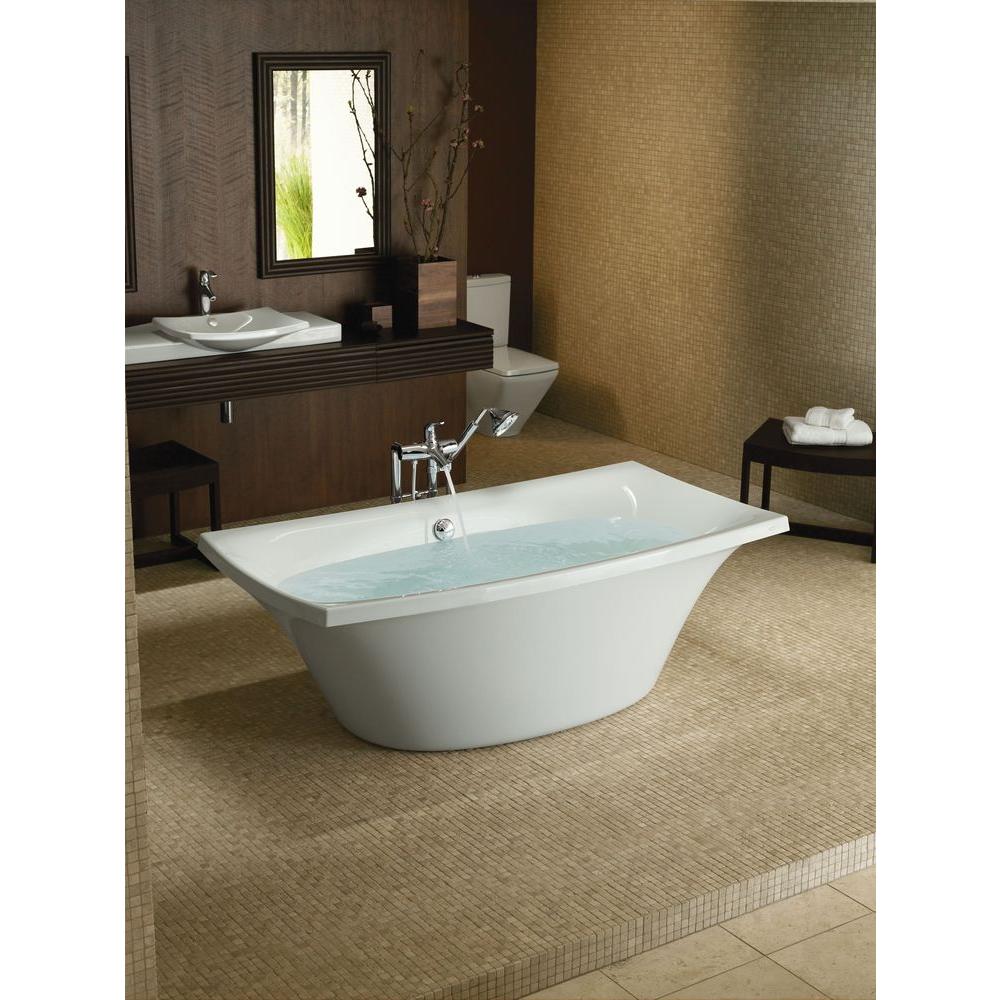 Kohler Escale 6 Ft Acrylic Bathtub With Center Drain In White K 4