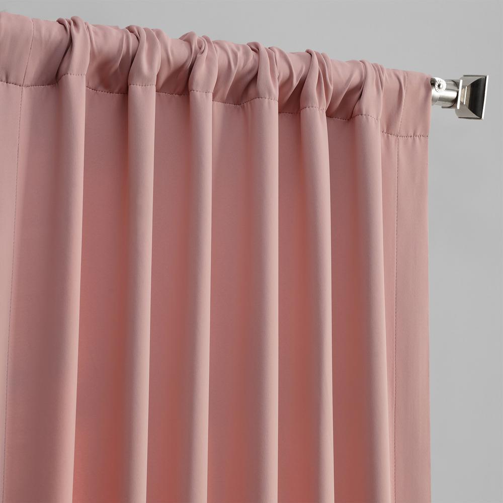 Exclusive Fabrics Furnishings Taffy Pink Blackout Curtain 50