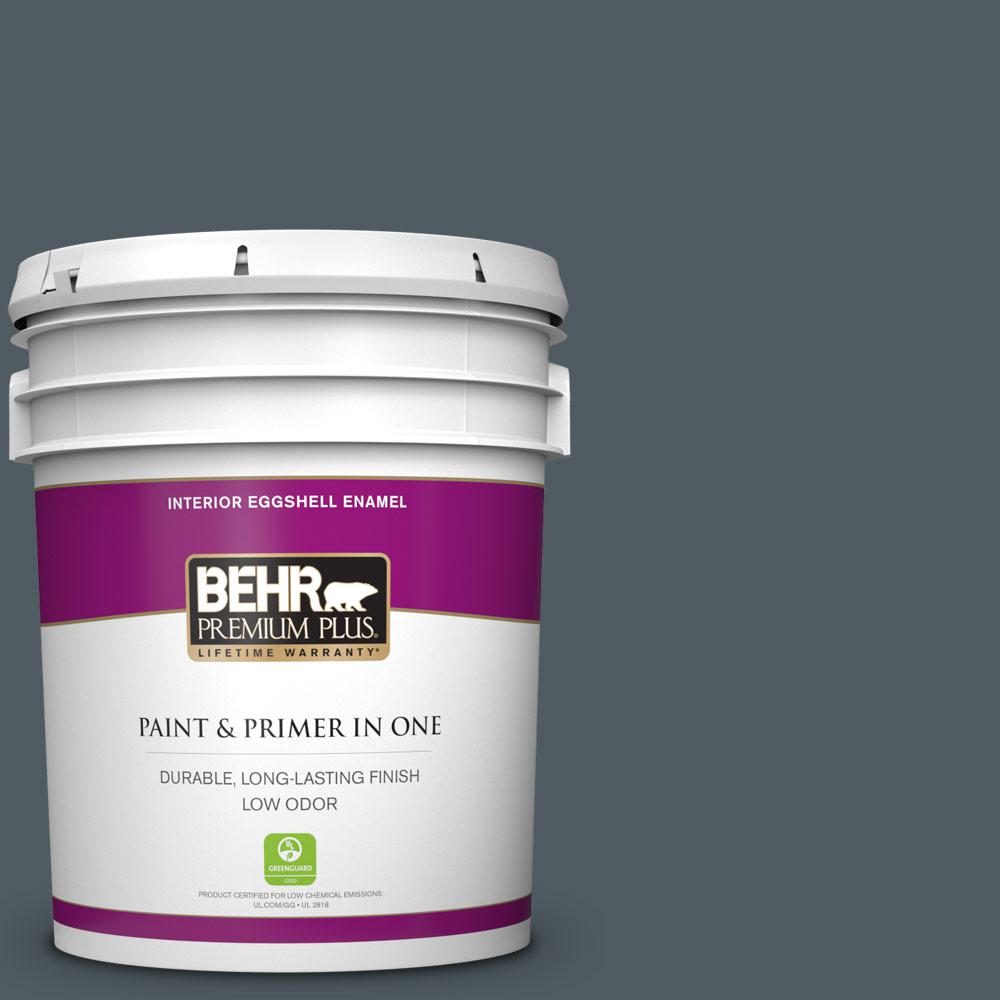 BEHR PREMIUM PLUS 5 gal. PPU2521 City Rain Eggshell Enamel Low Odor