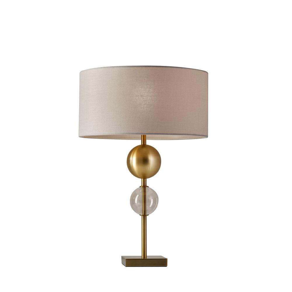 Adesso Chloe 24 In Antique Brass Table Lamp 4186 21 The Home Depot Adesso Chloe 24 In Antique Brass Table Lamp