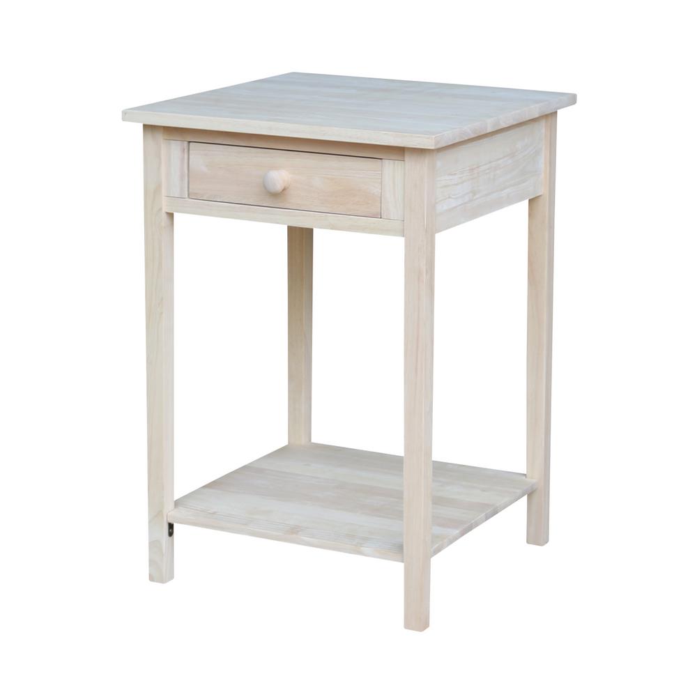 end table - international concepts - unfinished - furniture - the