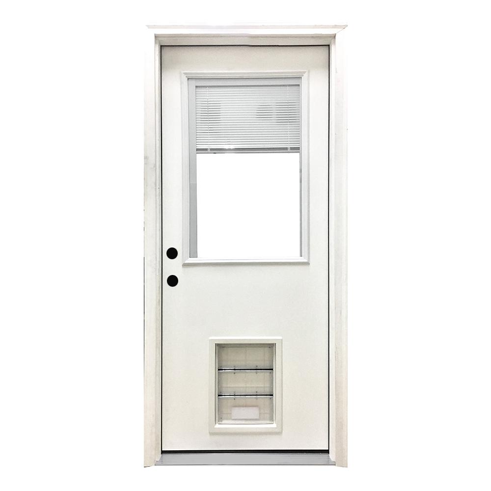 Steves Sons 32 In X 80 In Classic Clear Mini Blind Lhos White