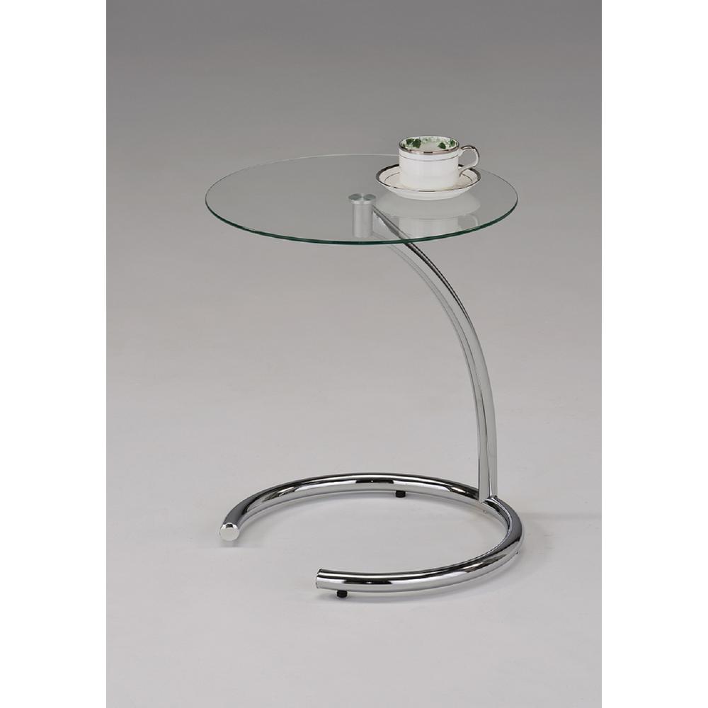 Kings Brand Furniture Modern Chrome and Glass End Table8631RS The