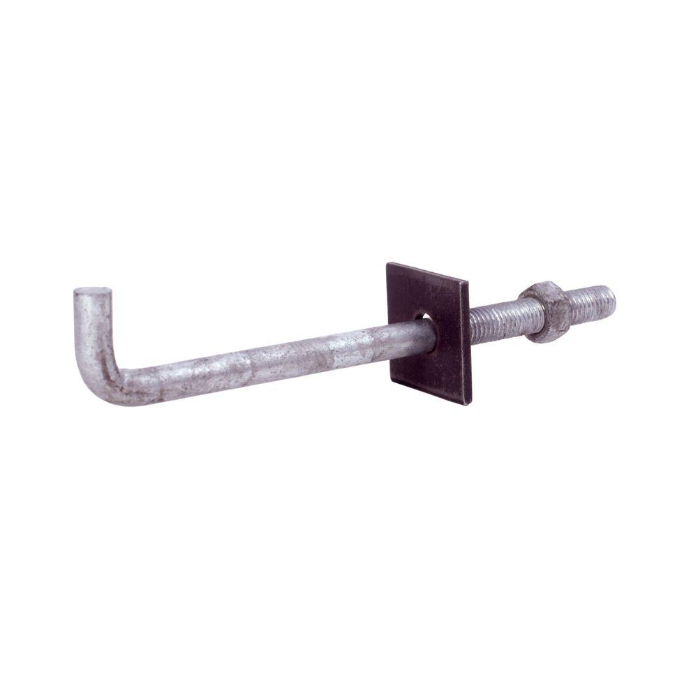 Grip Rite 58 In X 10 In Galvanized Anchor Bolts With Square Washers