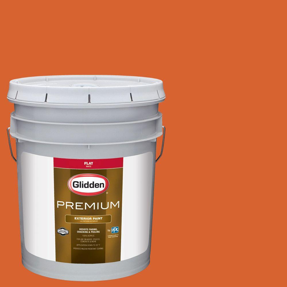 Glidden Premium 5gal. HDGO14D Calypso Coral Flat Latex Exterior Paint