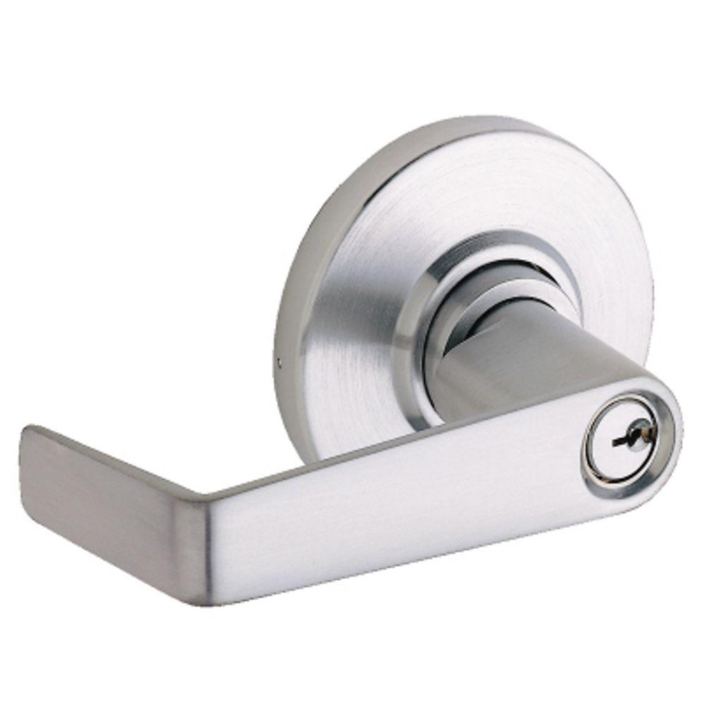 Schlage Saturn Satin Chrome Storeroom Medium Duty Commercial Lever