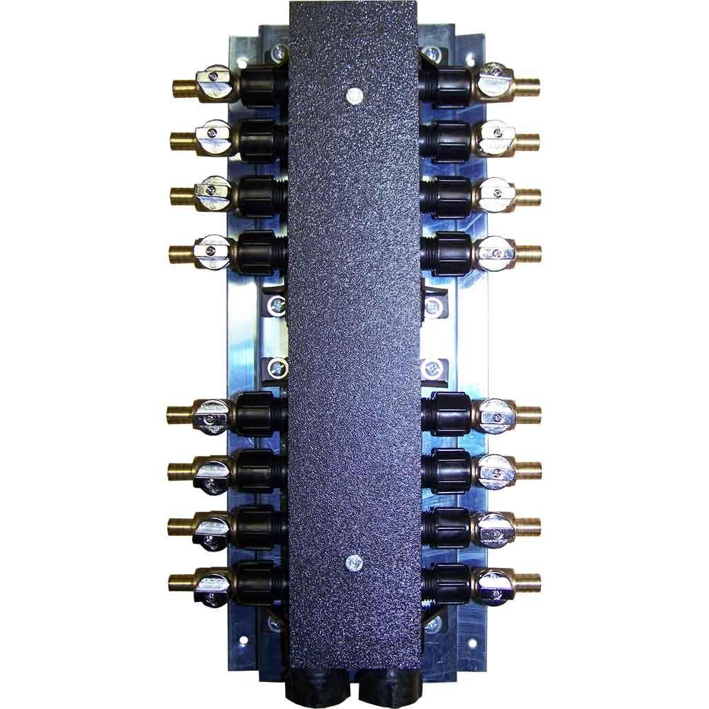 pex manifold with valves